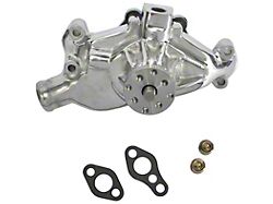 High Volume Short Water Pump; Polished (55-67 Small Block V8 Corvette C1 & C2)