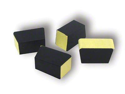 Hood Alignment Bumper Cushion Set; 4-Piece (73-79 Corvette C3)