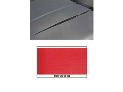 Corvette Hood Decal Kit, L98, Red, 1985-1991