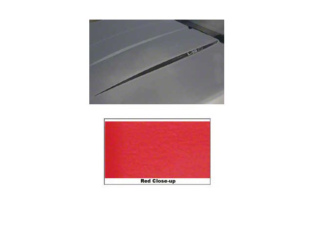 Corvette Hood Decal Kit, L98, Red, 1985-1991