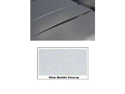 Corvette Hood Decal Kit, L98, Silver Metallic, 1985-1991