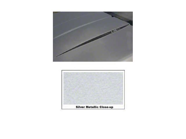 Corvette Hood Decal Kit, L98, Silver Metallic, 1985-1991