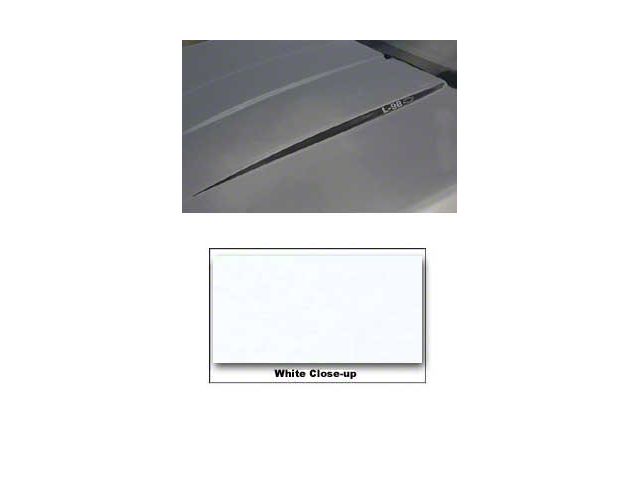 Corvette Hood Decal Kit, L98, White, 1985-1991