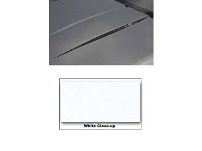 Corvette Hood Decal Kit, L98, White, 1985-1991