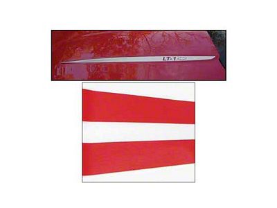 Corvette Hood Decal Kit, LT1, Red, 1992-1996