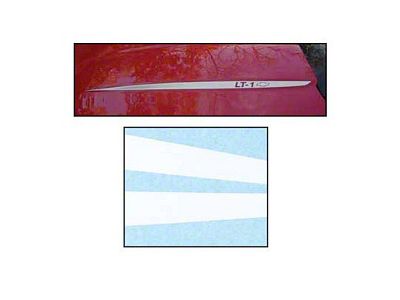 Corvette Hood Decal Kit, LT1, White, 1992-1996