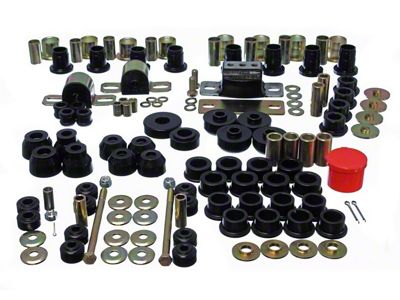 Hyper-Flex System Complete Bushing Kit; Black (63-82 Corvette C2 & C3)