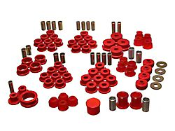 Hyper-Flex System Complete Bushing Kit; Red (84-96 Corvette C4)