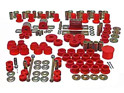 Hyper-Flex System Complete Bushing Kit; Red (63-82 Corvette C2 & C3)