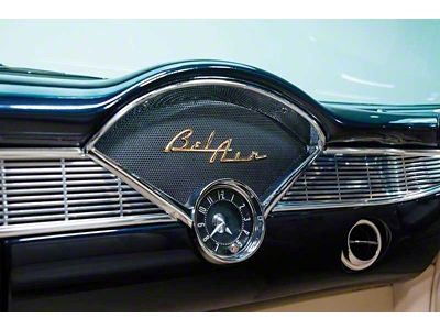 In-Dash Clock with Quartz Movement; Black Face (58-62 Corvette C1)