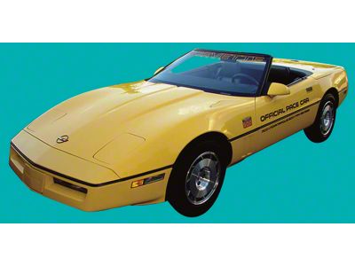 Indianapolis 500 Pace Car Decal Kit; Silver (1986 Corvette C4)