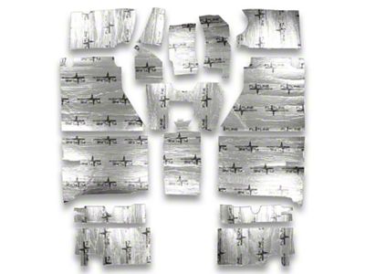 Insulation and Sound Dampening Kit; Floor (56-60 Corvette C1)