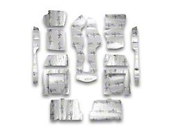 Insulation and Sound Dampening Kit; Floor (68-75 Corvette C3)
