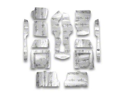 Insulation and Sound Dampening Kit; Floor (68-75 Corvette C3)
