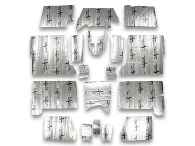 Insulation and Sound Dampening Kit; Floor (61-62 Corvette C1)