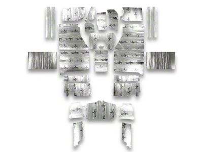 Insulation and Sound Dampening Kit; Full (56-60 Corvette C1)