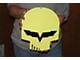 Corvette Jake Metal Sign, Yellow Head Skull, 12 X 10