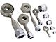Corvette K&N Hose Cover Kit Universal Stainless Steel With Chrome Clamps