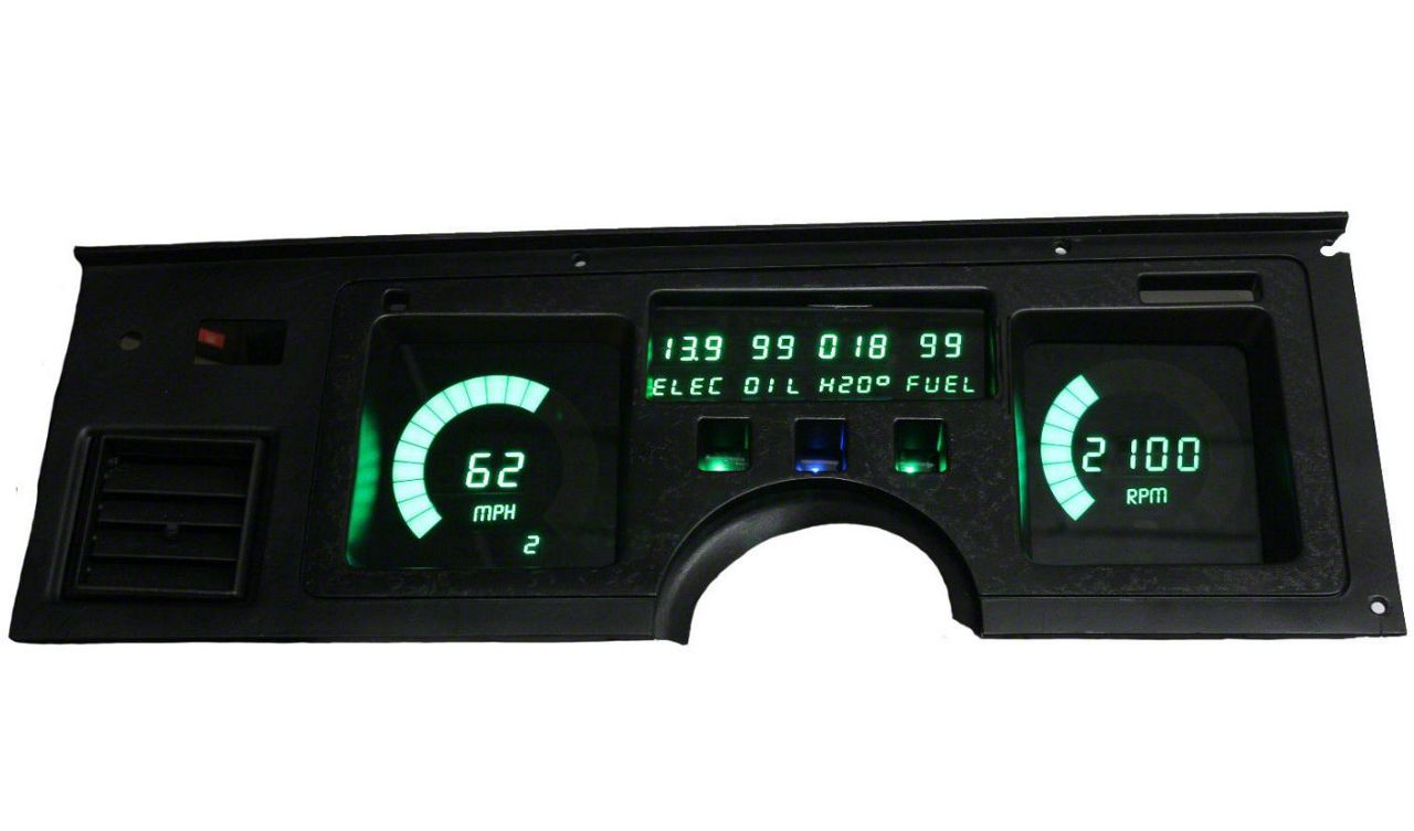 1984-1989 Corvette Dash Cluster Monochrome RED Lens & LED Kit Upgrade – ACDelco