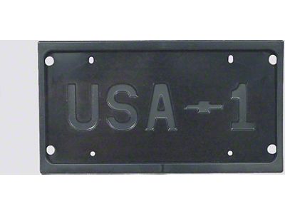Corvette License Plate, USA-1, Factory Delivery, 1984-1996