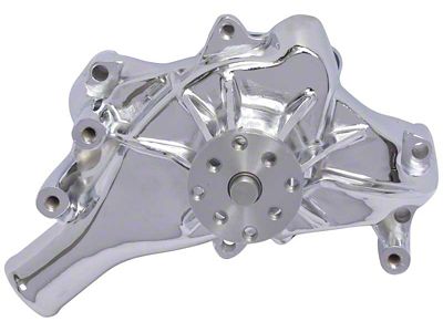 Long Water Pump; Chrome (69-72 Small Block V8 Corvette C3)