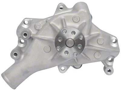 Long Water Pump; Natural (69-72 Small Block V8 Corvette C3)