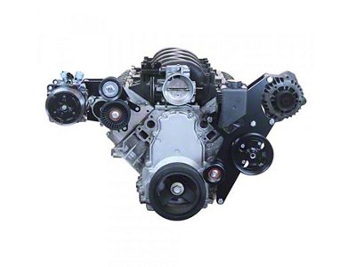 Corvette LS Swap Alternator & Power Steering Drive for Corvette & CTS-V, Short Pulley Length, 1963-1982