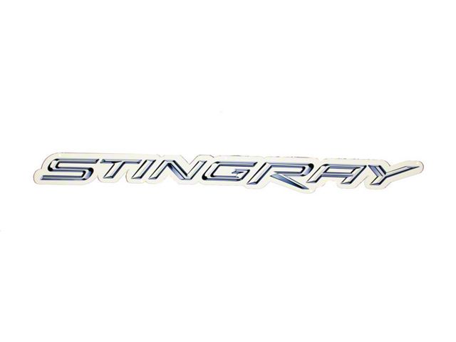 Corvette Metal Sign C7 Stingray Script 18 X 1