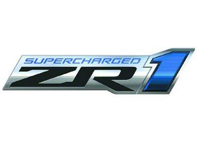 Corvette Metal Sign ZR1 Supercharged Logo C6