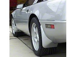 Molded Splash Guards; Unpainted; Front (90-96 Corvette C4 ZR1)