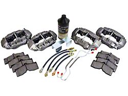 Brake Calipers with Pads, Lines and Mounting Hardware; Front and Rear (65-82 Corvette C2 & C3)