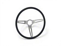 OE Style Comfort Grip Steering Wheel; 15-Inch; Silver and Black (63-75 Corvette C2 & C3)