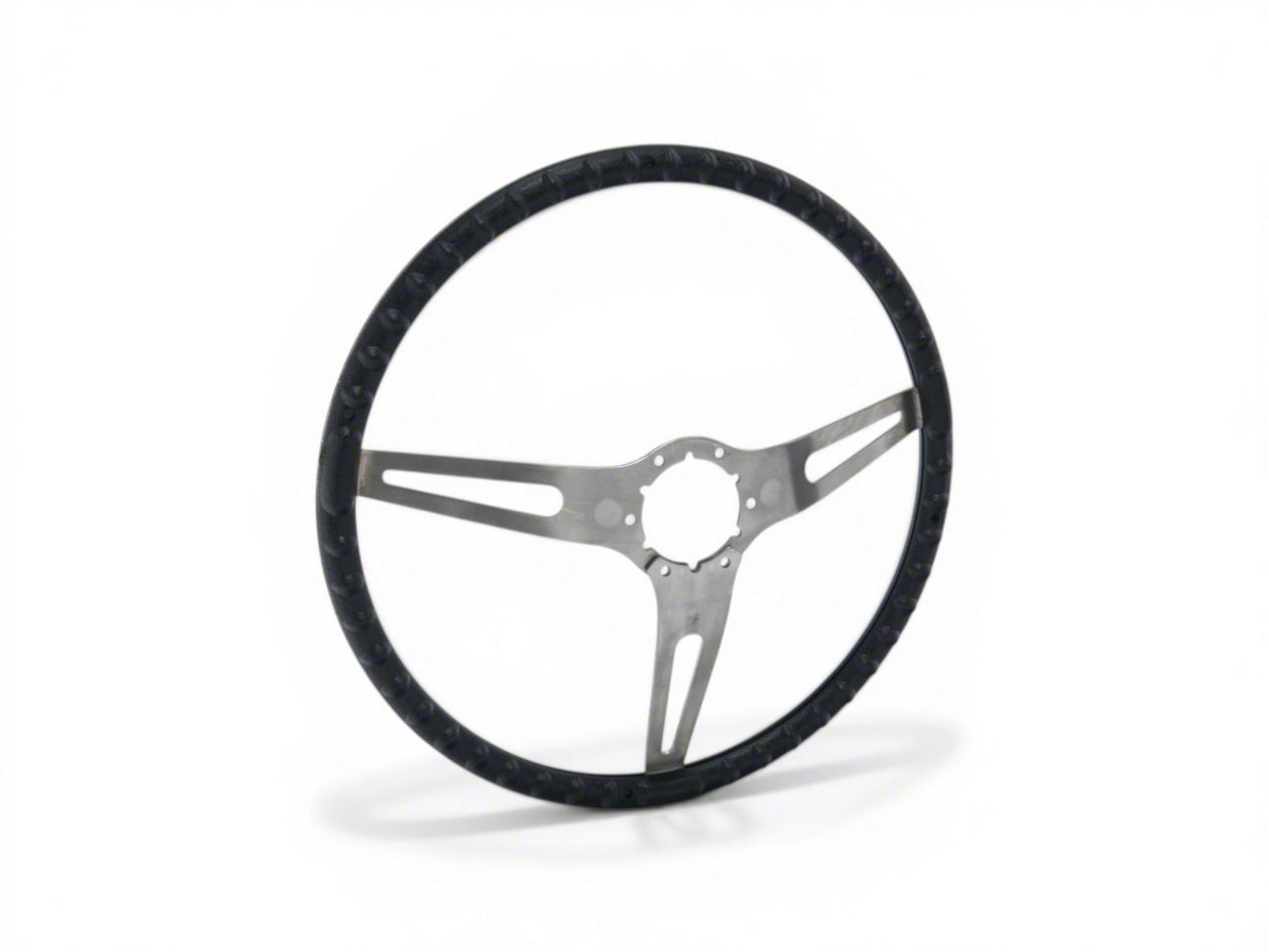 Ecklers OE Style Comfort Grip Steering Wheel; 15-Inch; Silver and