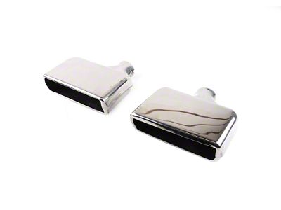 OE Style Exhaust Tips; Polished (92-96 Corvette C4)