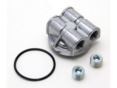 Oil Bypass Adapter; 90-Degrees; 18mm x 1.50 Threads (92-96 Corvette C4)