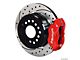 Corvette Rear Parking Brake Kit, Wilwood Forged Dynalite, SRP Drilled & Slotted Rotor, Red Powder Coated Caliper1956