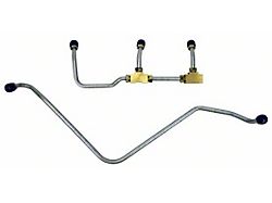 Pump to Carb Fuel Lines; OE Steel (68-69 400 V8 Corvette C3 w/ 435 HP & 3x2 Carburetors)