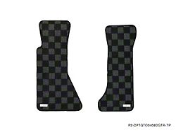 Race Carpet Front Floor Mats; Dark Gray (84-96 Corvette C4)