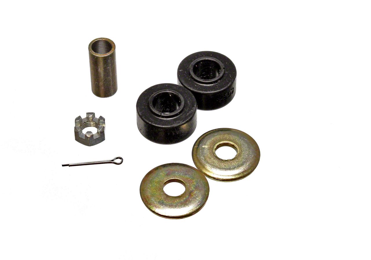 Ecklers Rack and Pinion Bushing Set; Black (6382 Corvette C2 & C3)