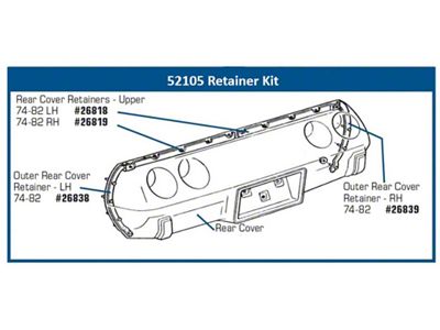Rear Bumper Retainer Set (74-79 Corvette C3)