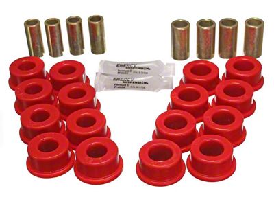 Rear Control Arm Bushings; Red (84-95 Corvette C4)