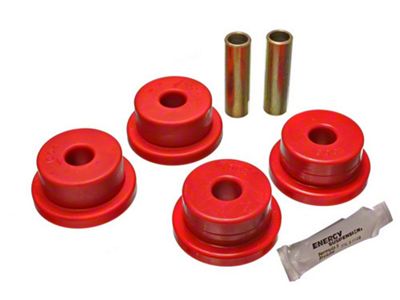 Rear Differential Carrier Bushings; Red (80-82 Corvette C3)