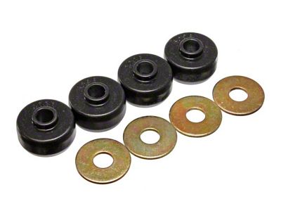 Rear Spring Cushions; Black (84-96 Corvette C4)