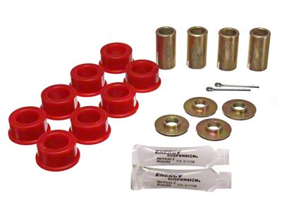 Rear Strut Rod Bushings; 1.75-Inch OD Rod Eye; Red (63-82 Corvette C2 & C3)