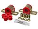 Rear Sway Bar Bushings with Brackets and End Link Bushings; 19mm; Red (84-96 Corvette C4)