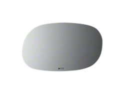 Redi-Cuts Drop Fit Side View Mirror Glass; Driver Side (68-82 Corvette C3 w/ Manual Mirrors)
