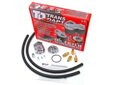 Remote Oil Filter Relocation Kit; 18mm x 1.50 Threads (92-96 Corvette C4)