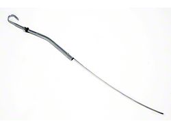 Replacement Oil Pan Dipstick; 19-Inch; Chrome (57-78 Small Block V8 Corvette C1, C2, C3 & C4)