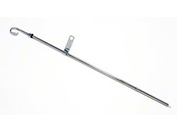 Replacement Oil Pan Dipstick; 21-Inch; Chrome (65-74 Big Block V8 Corvette C2 & C3)