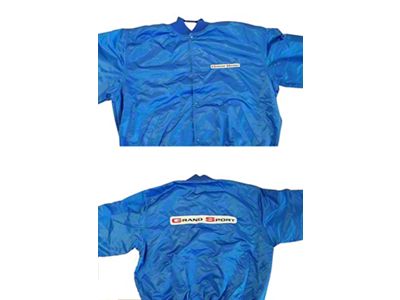 Corvette Satin Jacket, With C4 1996 Grand Sport Logo, RoyalBlue